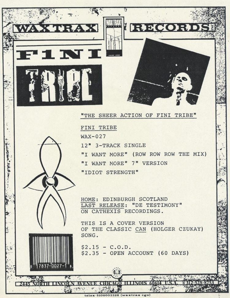 Wax Trax flyer